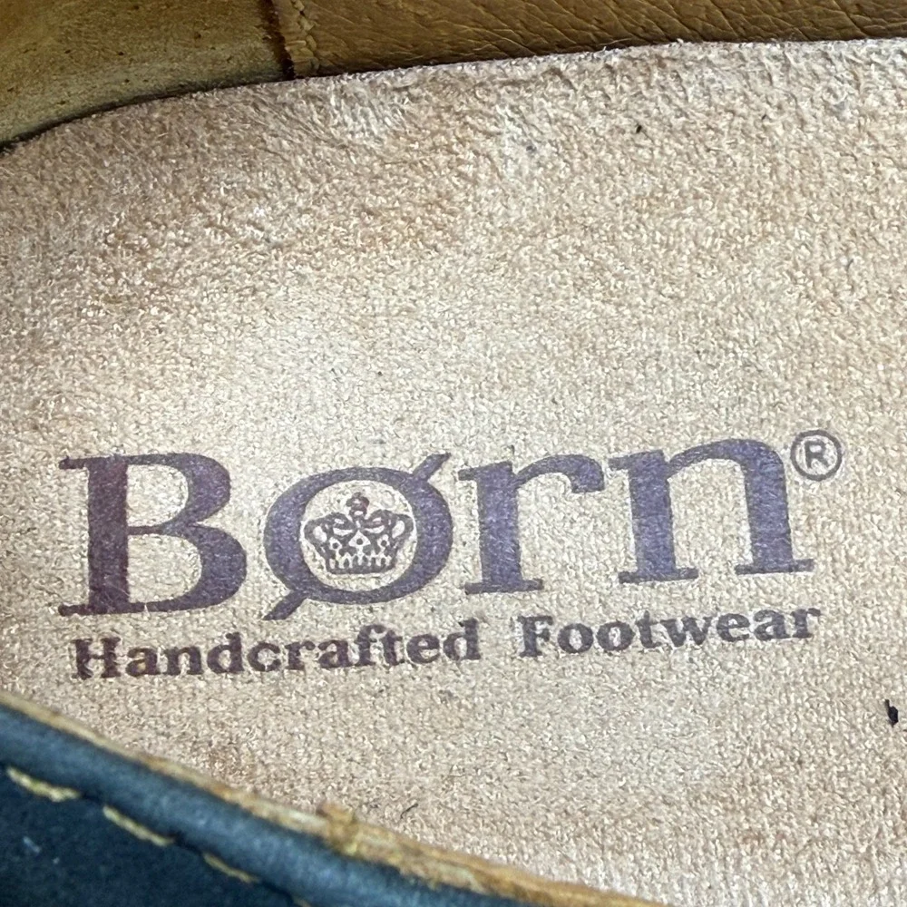 BORN Naomi Mary Janes Womens 9.5 M Sailor Blue Nubuck Flats Buckle Comfort - Picture 10 of 11